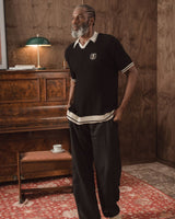 Orlando Pirates Basket Weave SS Knit Jersey - Black - Old School