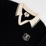Orlando Pirates Basket Weave SS Knit Jersey - Black - Old School