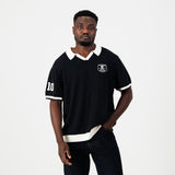 Orlando Pirates Knitted SS Jersey - Black - Old School