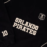 Orlando Pirates Piped Quarter Zip Sweat - black - Old School