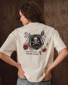 Orlando Pirates Quirky Boxy Tee - Ivory - Old School
