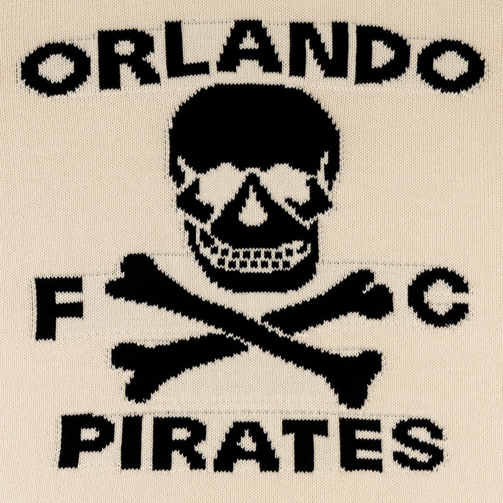 Orlando Pirates Xbone Crew Knit LS Jersey - Ivory - Old School