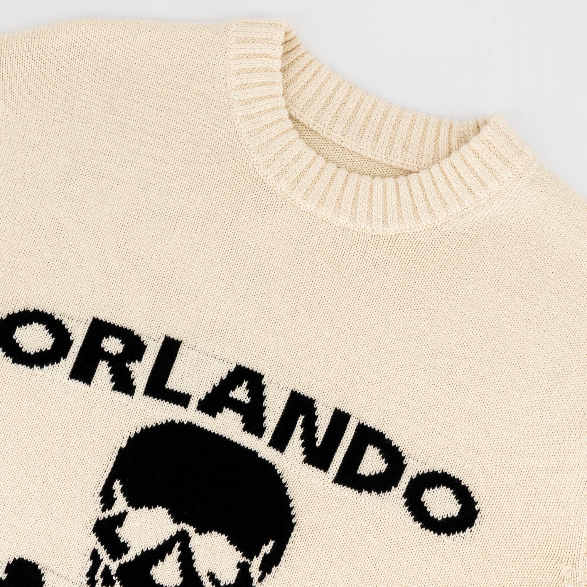 Orlando Pirates Xbone Crew Knit LS Jersey - Ivory - Old School