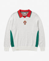Portugal Legacy Knit LS Polo White