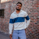 Quarter Zip Sweater - Navy - Old School