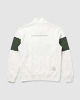 Schools Wag 'n Bietjie Quarter Zip Sweat Panel Green White