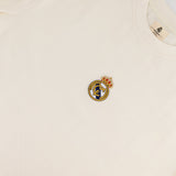 Real Madrid Crest Boxy Tee - Cloud Dancer - Old School