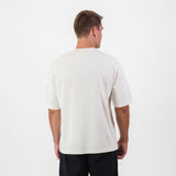 Real Madrid Crest Boxy Tee - Cloud Dancer - Old School