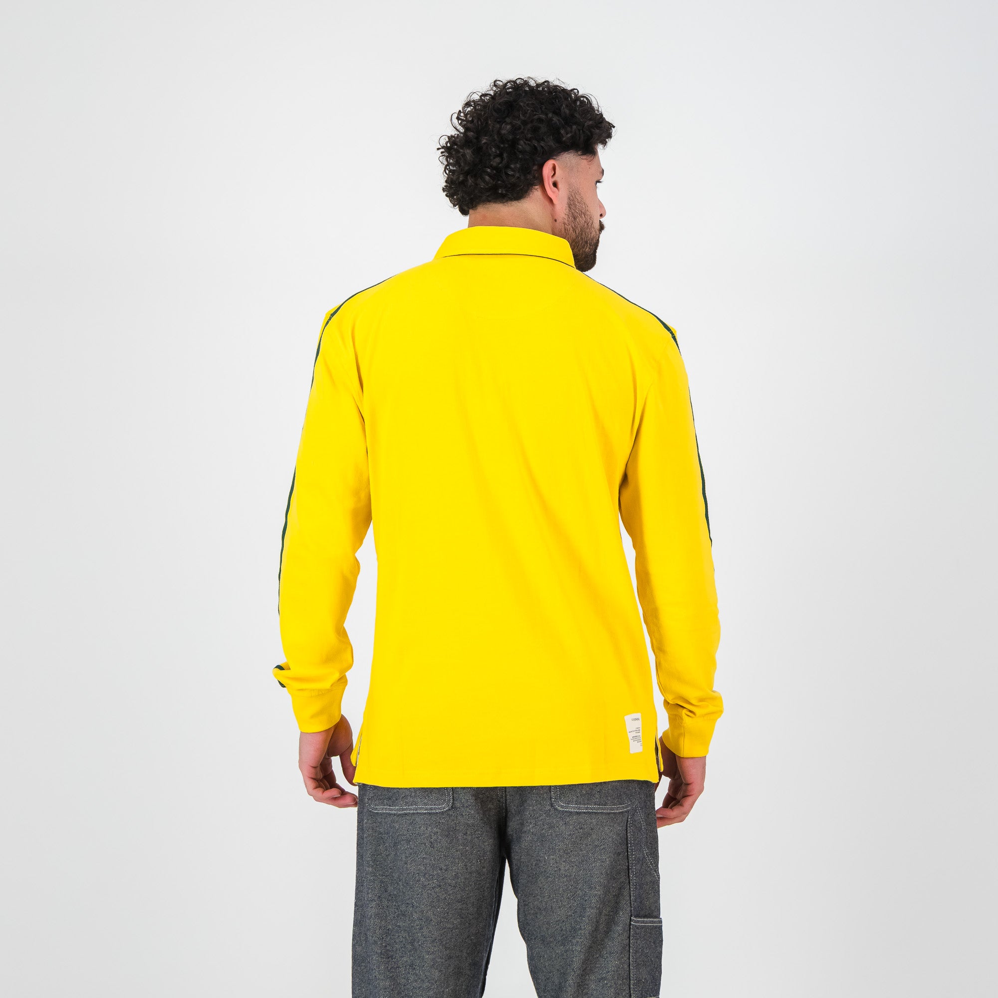 SA Supporters Flag SA LS Rugby Jersey - Spectra Yellow - Old School