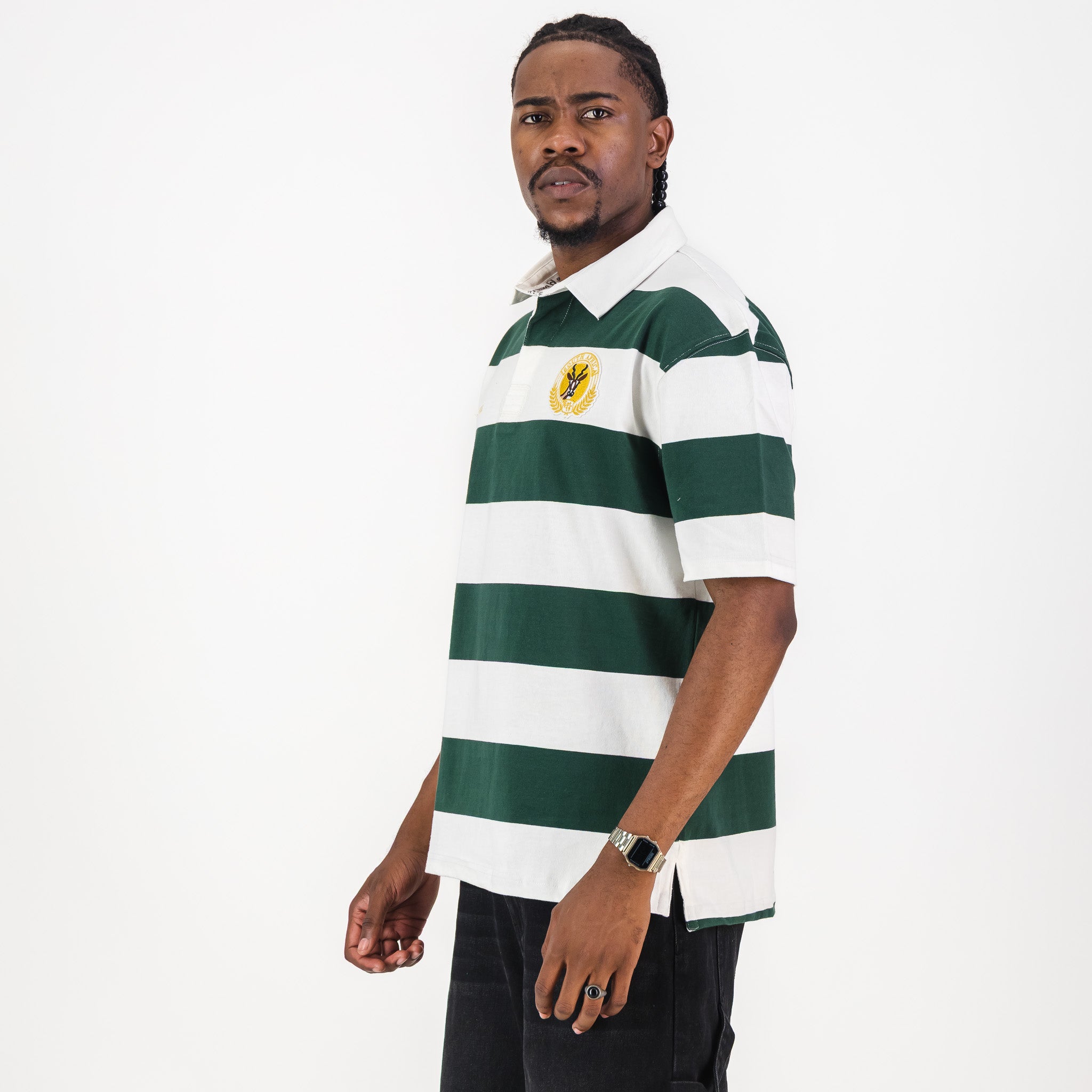SA Supporters Men Tops SS Rugby Jersey YD8 TEP - Old School
