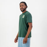 SA Supporters Stamp Reg Crew Tee - OS Green - Old School