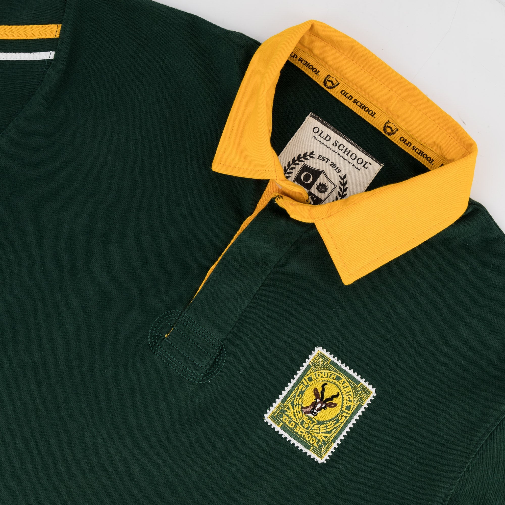 SA Supporters United SS Rugby Jersey - OS Green - Old School