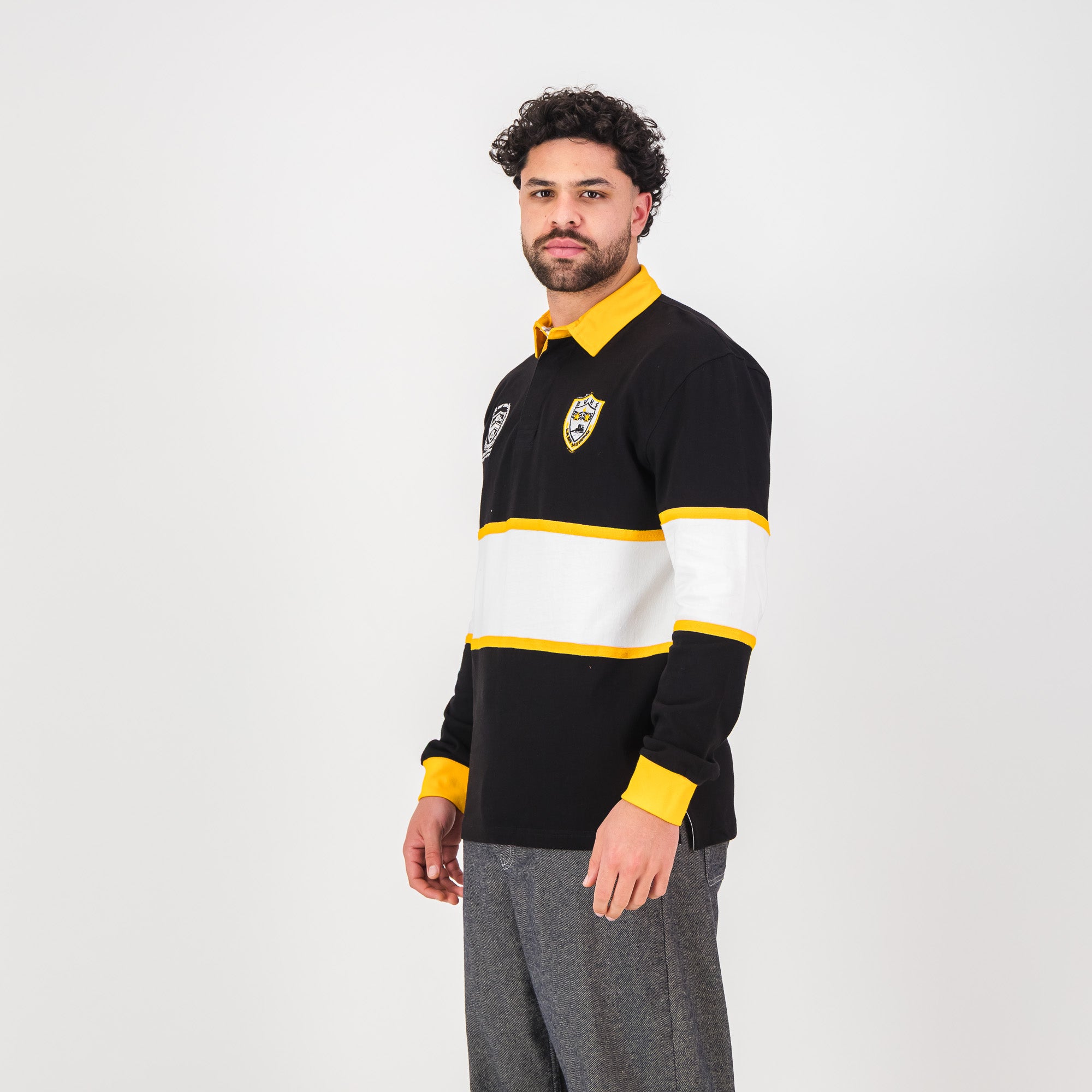 School Voortrekker Bethlehem LS Rugby Jersey - Black - Old School
