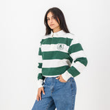 Schools Durban Girls College SA Supporters 8X8 Stripe LS Rugby Jersey - OS Green - Old School