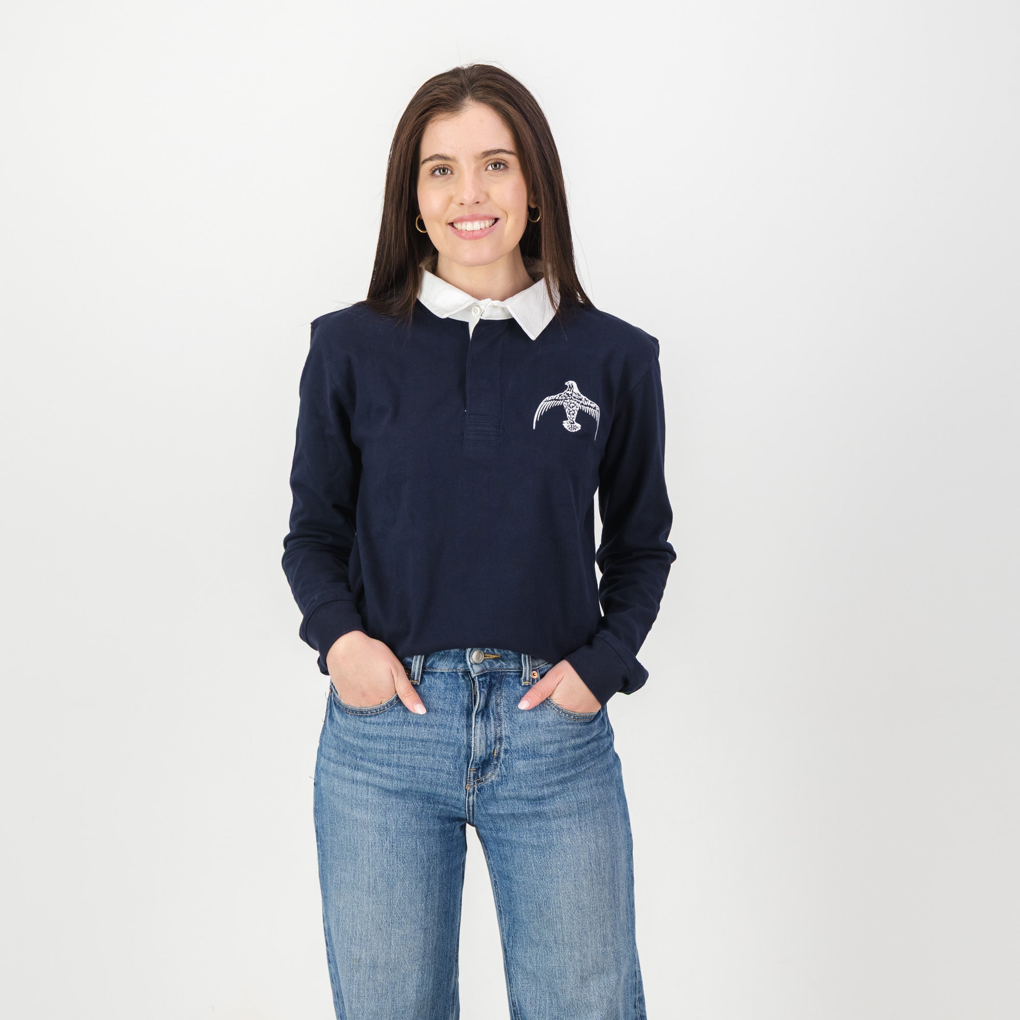 Schools Falcon College LS Rugby Jersey - Navy - Old School