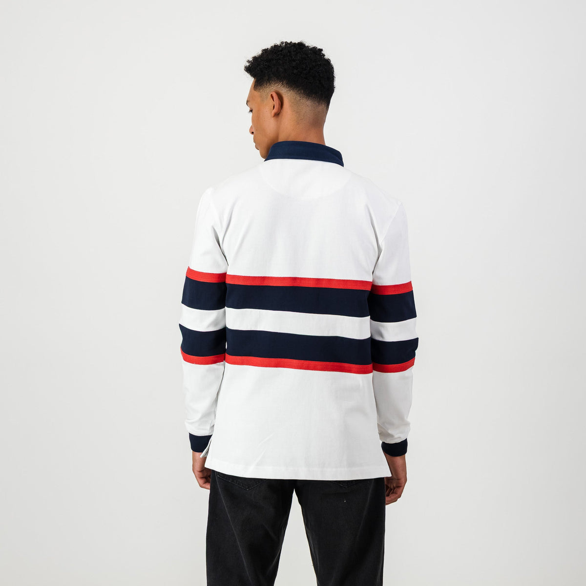 Schools HTS Middelburg LS Rugby Jersey - White - Old School