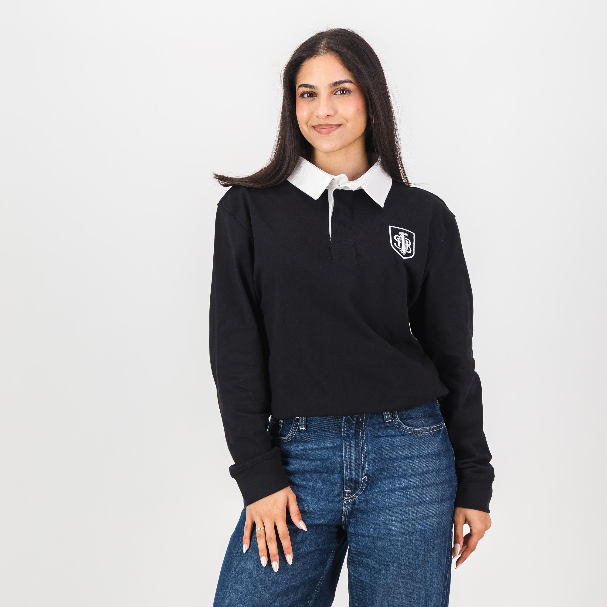 Schools Jeppe LS Rugby Jersey - Black - Old School
