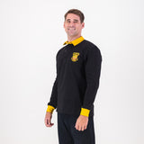 Schools Kalahari Long Sleeve Rugby Jersey Plain Black - Old School