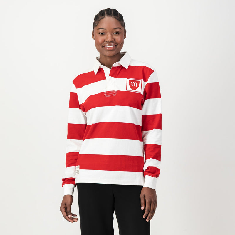 Schools Michael House YD LS Rugby Jersey - True Red - Old School