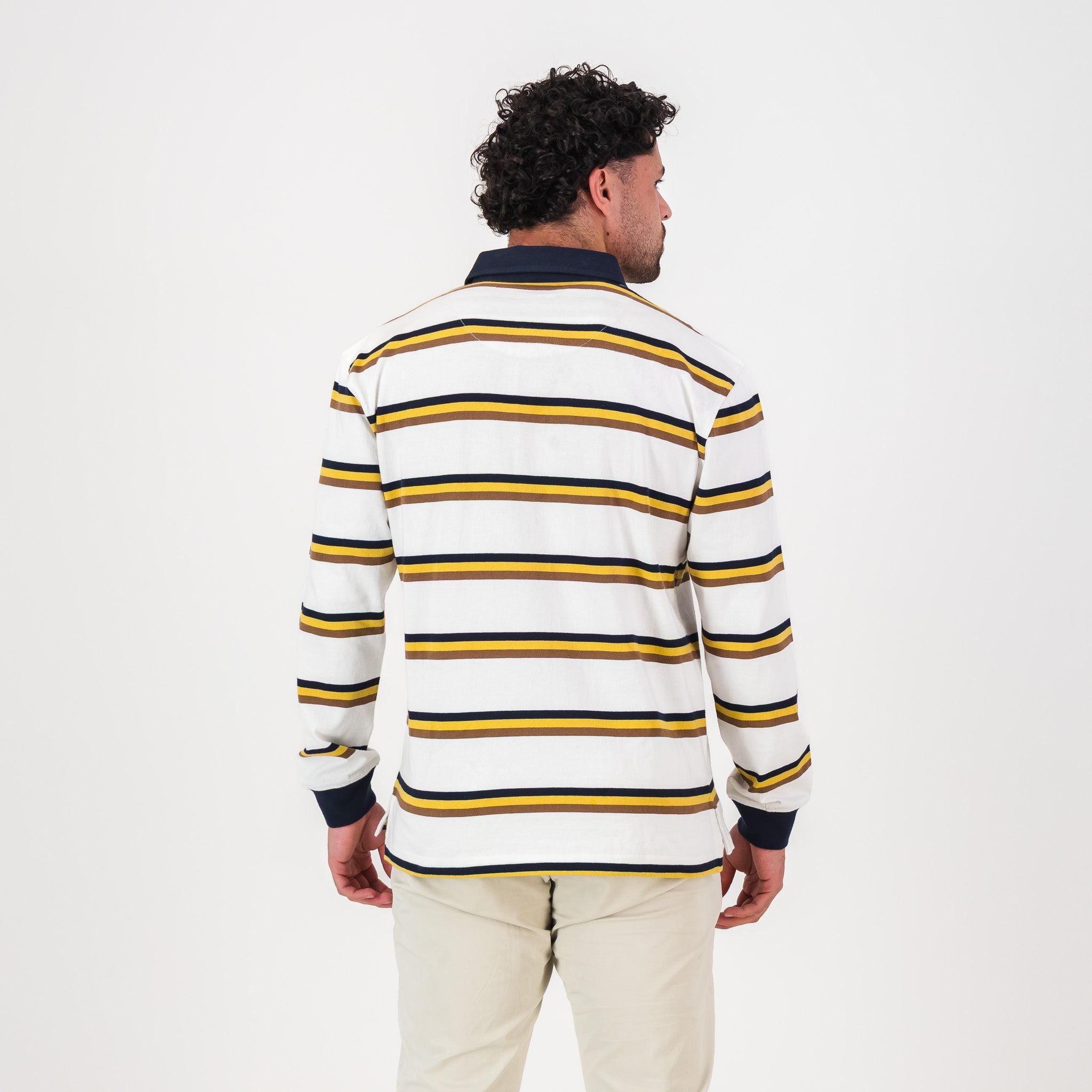 Schools Monument YD LS Rugby Jersey - White - Old School