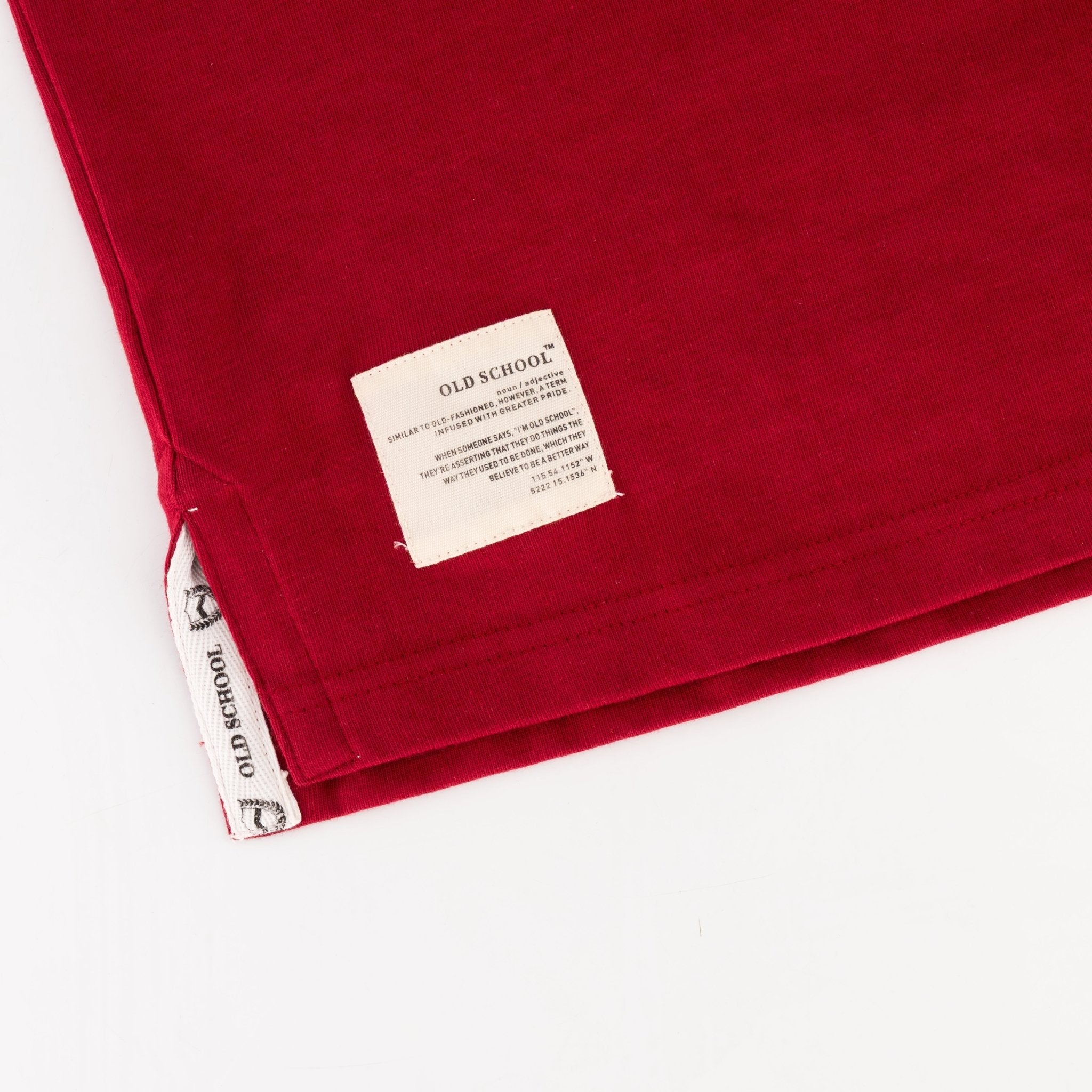 Schools Old Kingswoodian Club LS Rugby Jersey - Red - Old School