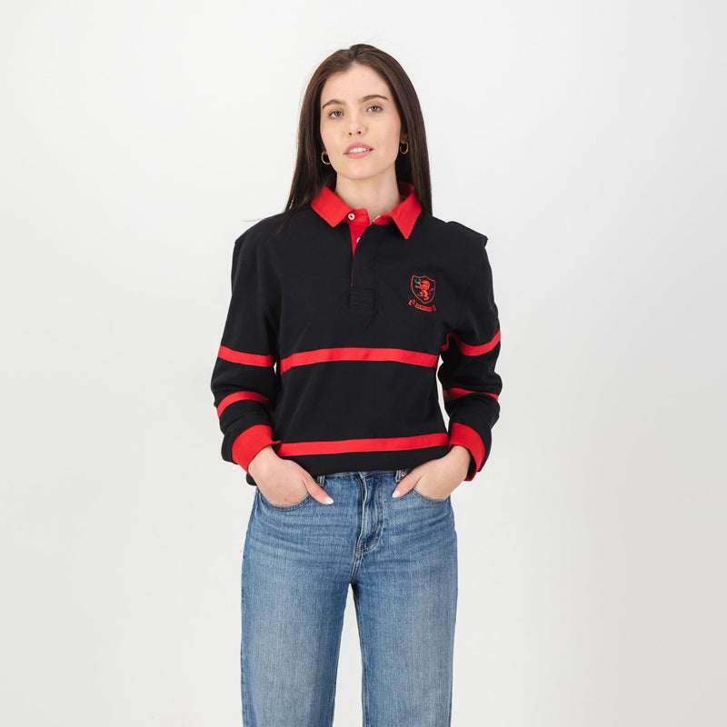 Schools Parktown Boys LS Rugby Jersey - Black - Old School