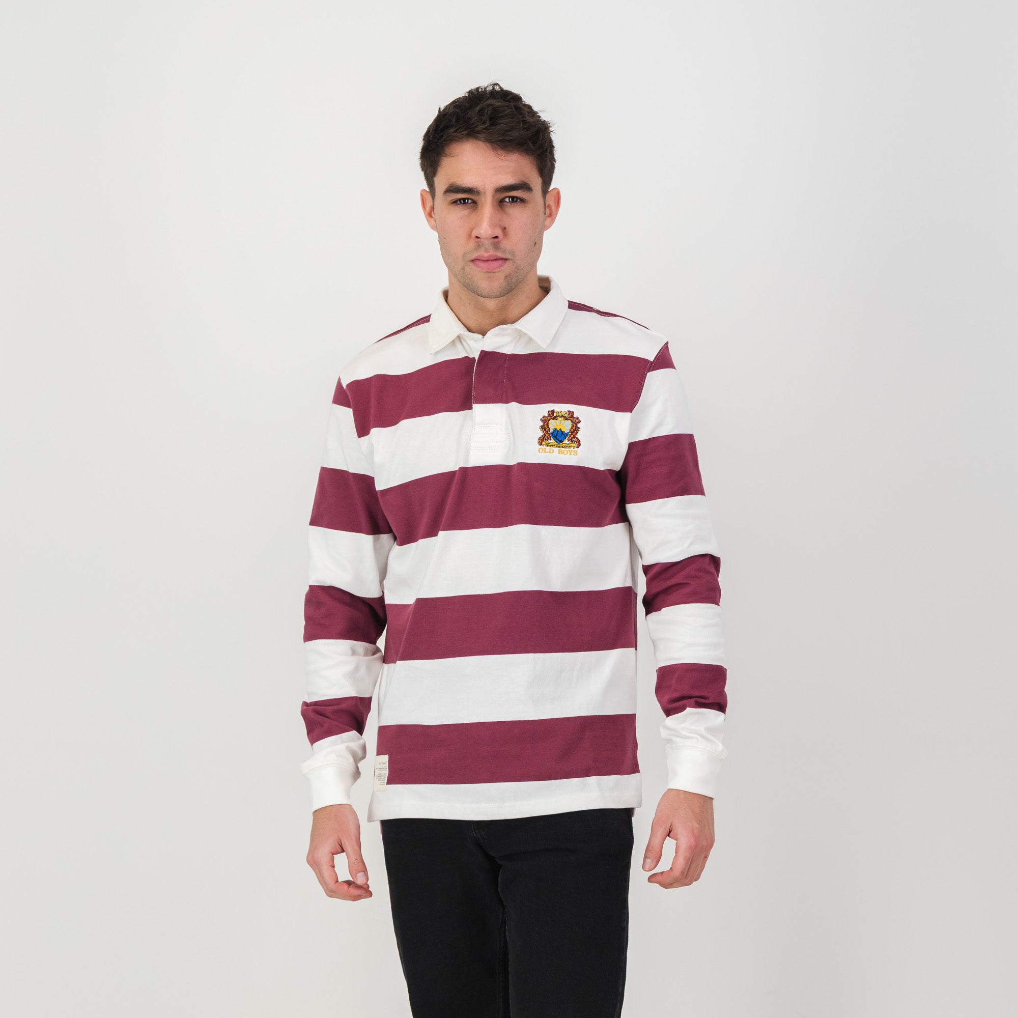 Schools Paul Roos LS Rugby Jersey - White - Old School