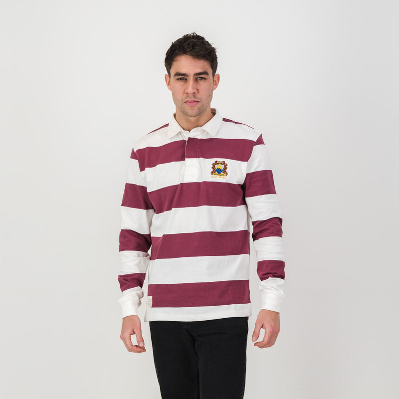 Schools Paul Roos LS Rugby Jersey - White - Old School