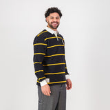 Schools Queens College YD LS Rugby Jersey - Black - Old School