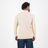 Schools Rhodes University Long Sleeve Rugby Jersey Plain Ivory - Old School