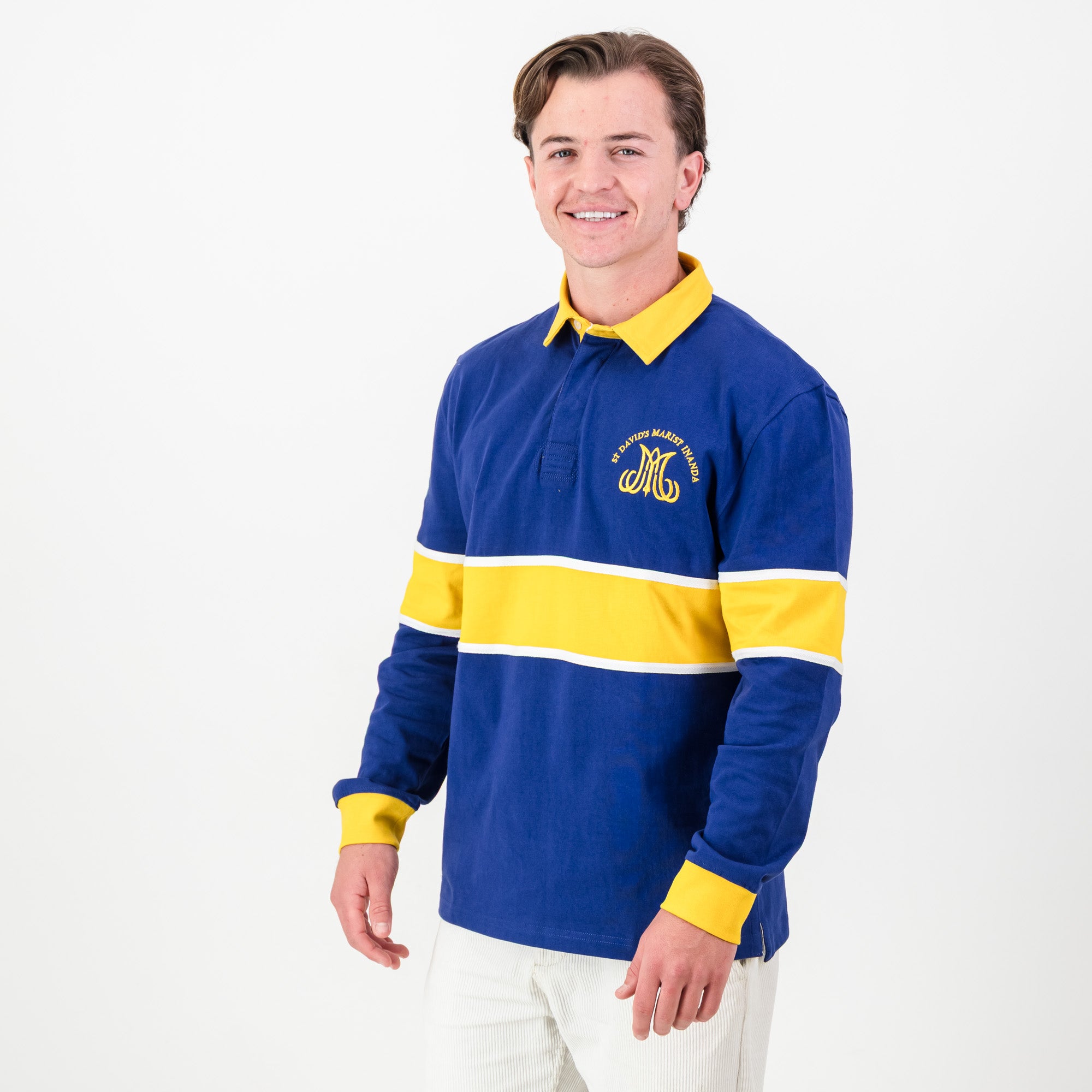Schools St Davids LS Rugby Jersey - Bellwhether Blue - Old School