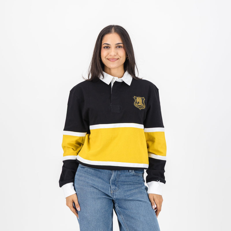 Schools St Johns DSG Cut & Sew LS Rugby Jersey - Black - Old School