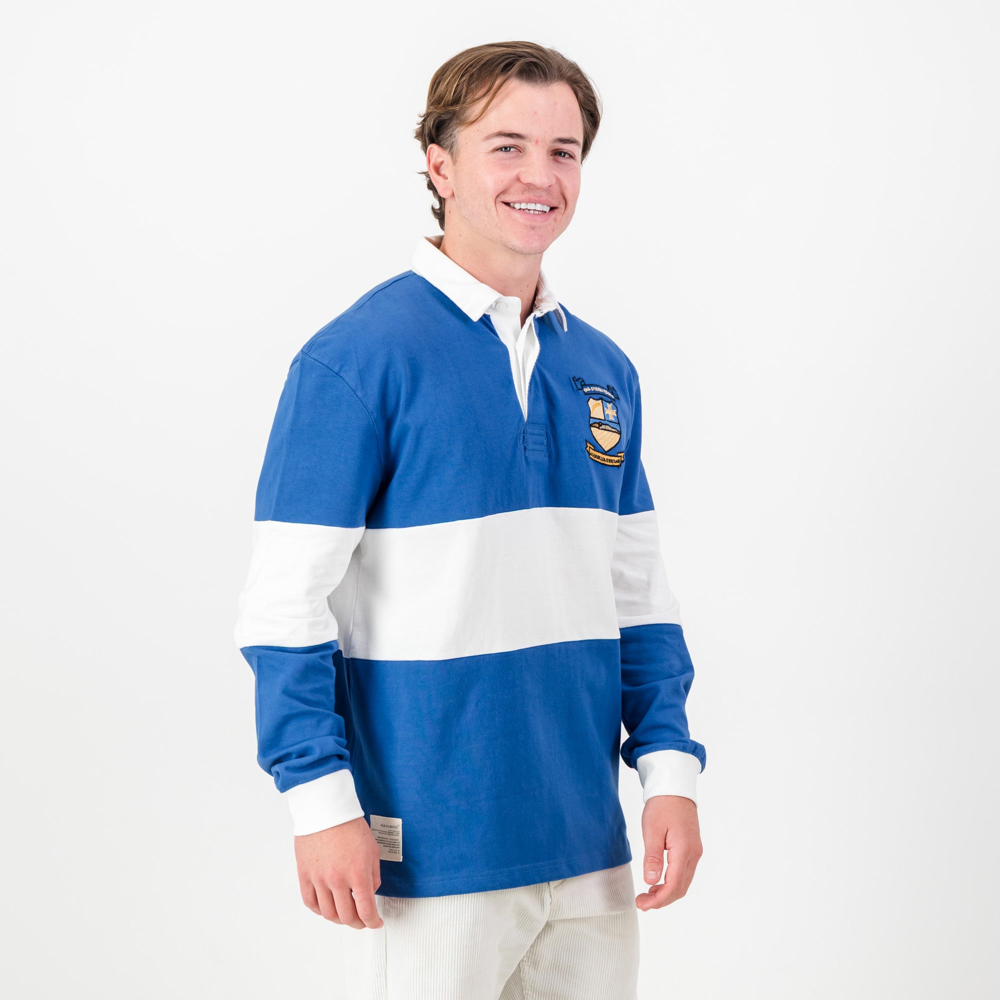 Schools Swartland LS Rugby Jersey - High Tide Blue - Old School