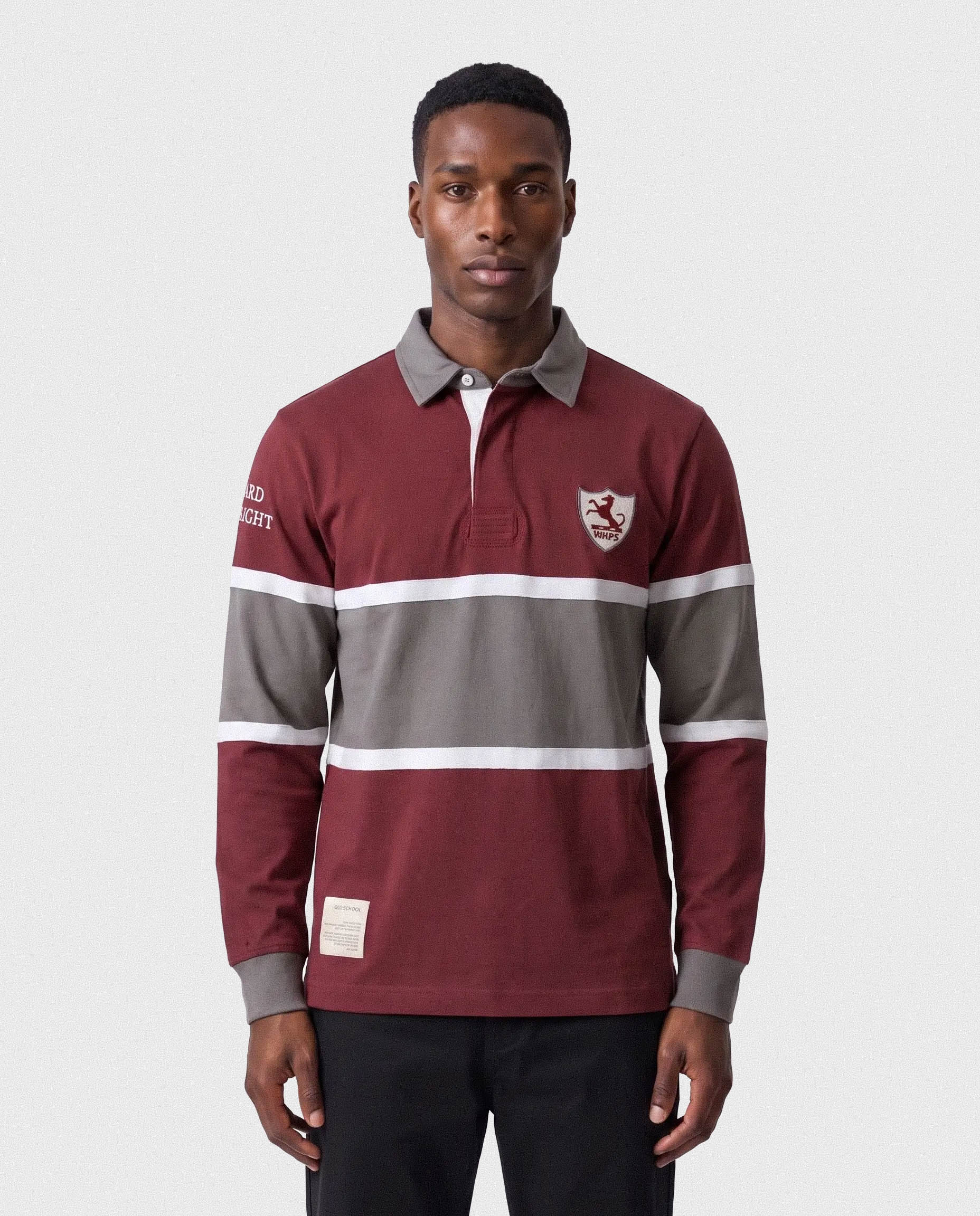 Schools Waterkloof House Long Sleeve Rugby Jersey Cut & Sew Maroon
