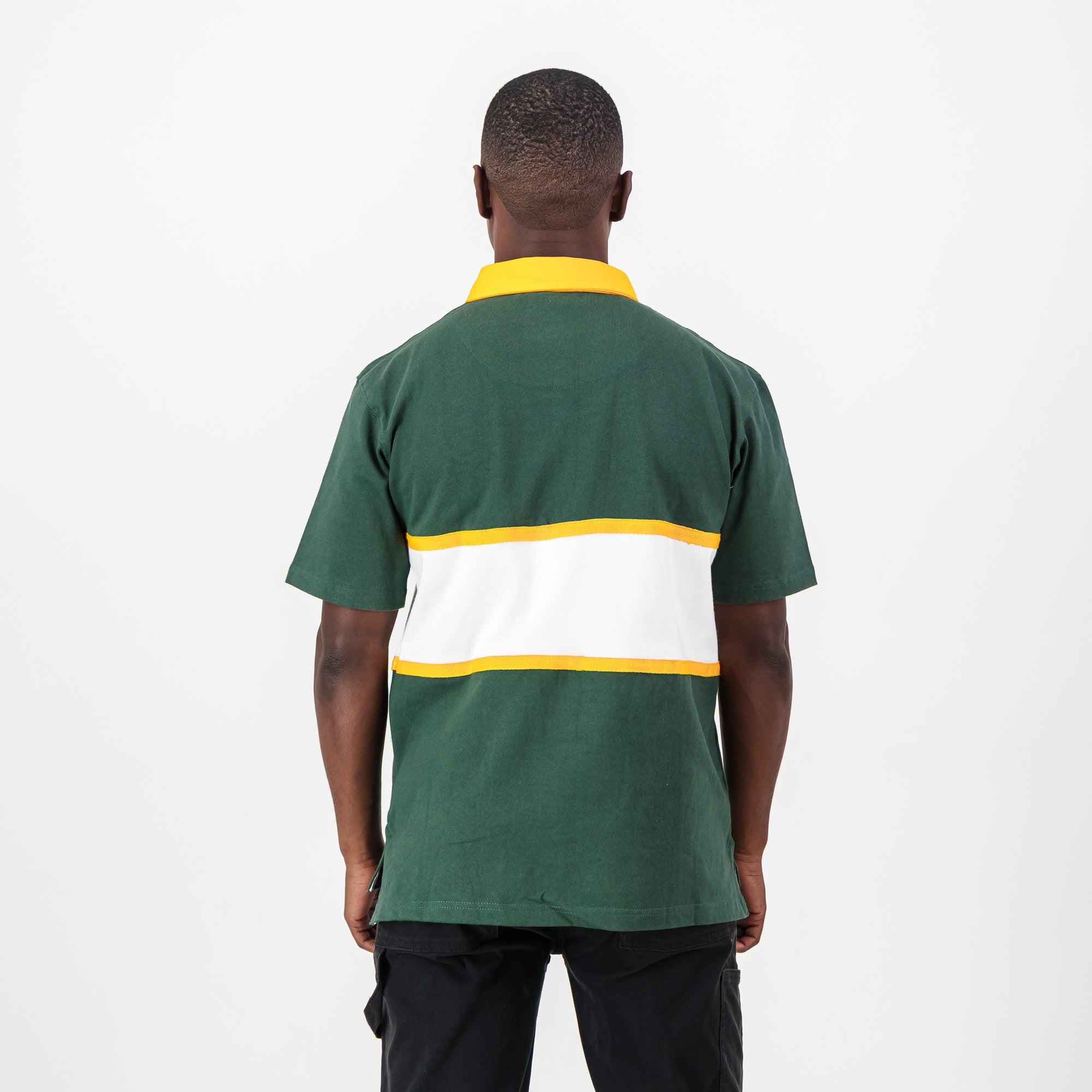 Schools Wonderboom Short Sleeve Rugby Jersey - Os Green - Old School