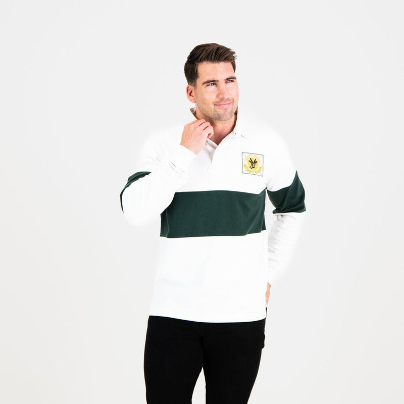 South African Supporters Long Sleeve Jersey - White - Old School