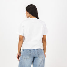 Springboks 95 Ladies Crop Boxy Crew Tee - White - Old School