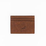 Springboks Accessories Leather Accessories Card Holder Emb Brown - Old School