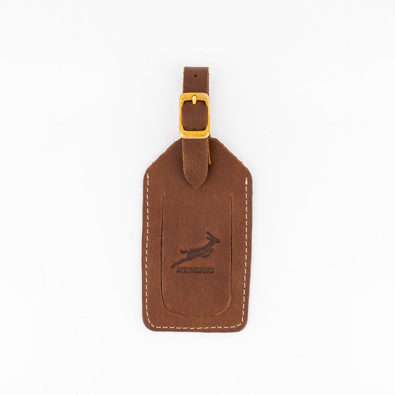 Springboks Accessories Leather Accessories Luggage Tag Emb Brown - Old School