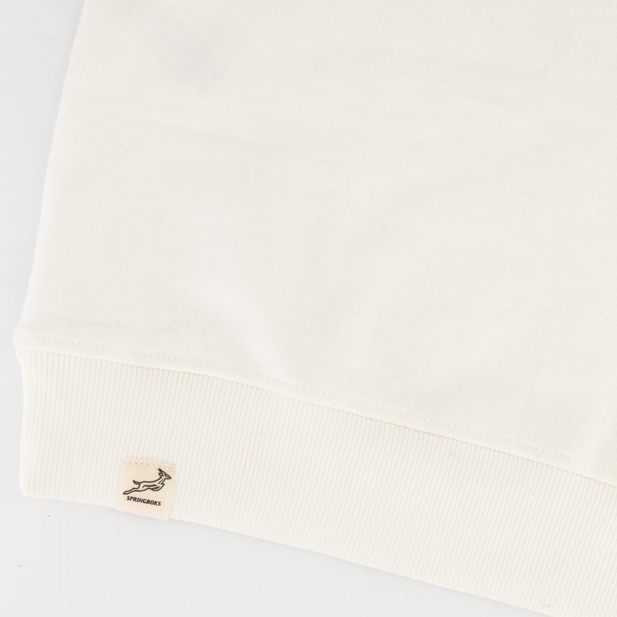 Springboks Classic Hoop Quarter Zip - Cloud Dancer - Old School