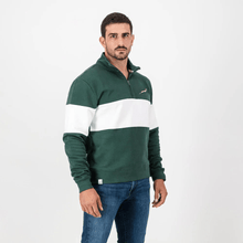 Springboks Classic Hoop Quarter Zip - OS Green - Old School