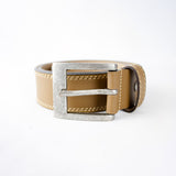 Springboks Double Stitch Belt - Tan - Old School
