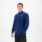 Springboks Fine Corduroy Shirt - Navy - Old School
