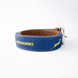 Springboks Golf Belt - Navy - Old School