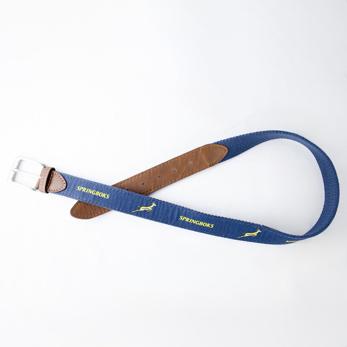 Springboks Golf Belt - Navy - Old School