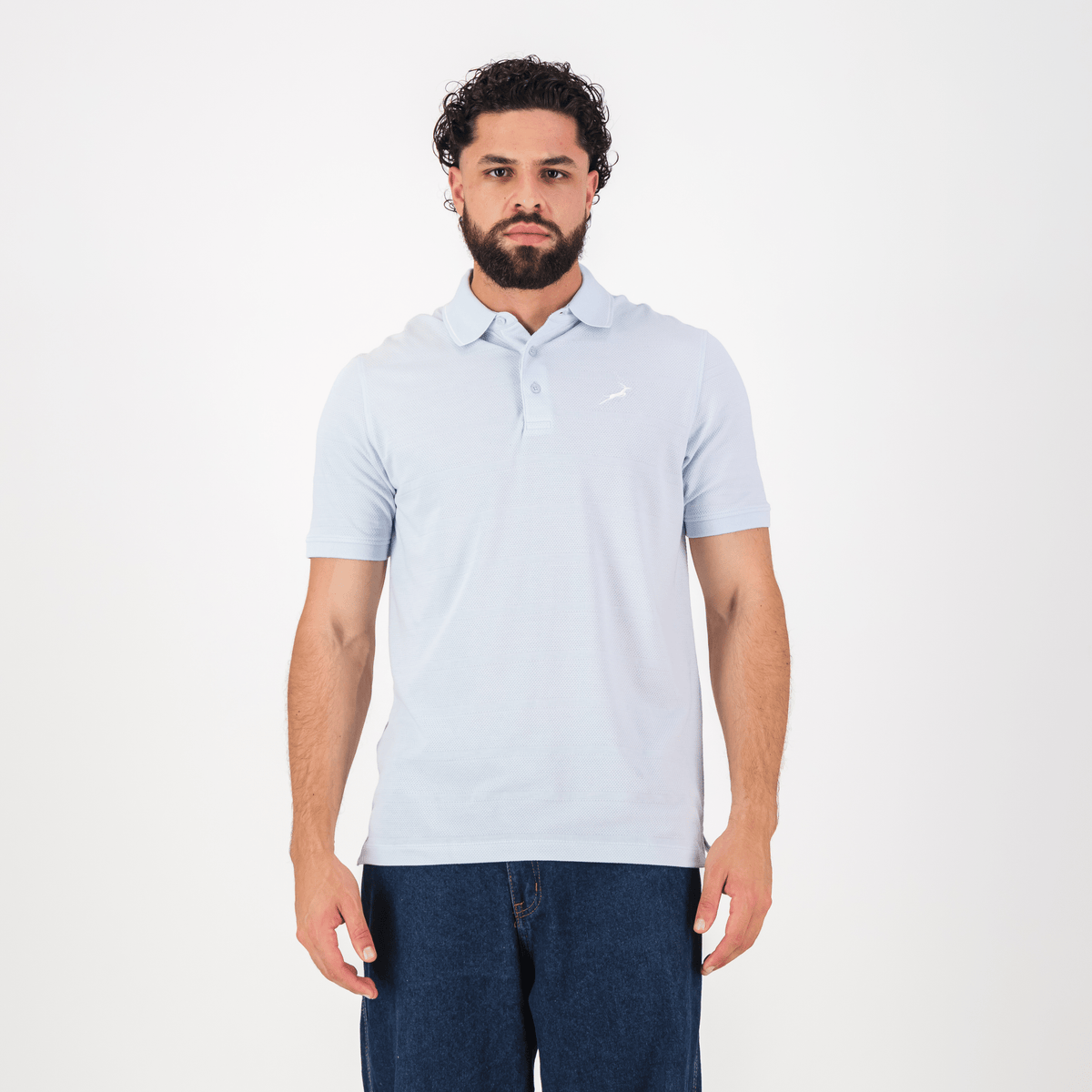 Springboks Golf SS Polo - Old Money Blue - Old School