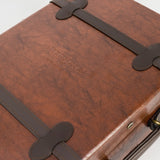 Springboks Heritage Leather Cabin Trolley – Chocolate - Old School