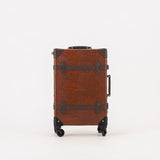 Springboks Heritage Leather Cabin Trolley – Chocolate - Old School