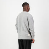 Springboks HS Small logo Crew Sweat - LT Grey Melange - Old School