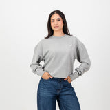 Springboks HS Small logo Crew Sweat - LT Grey Melange - Old School